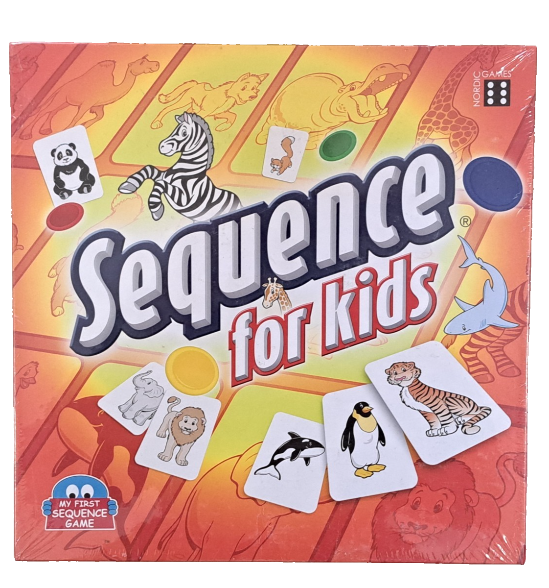 Gesellschaftsspiel für Kinder "SEQUENCE FOR KIDS" Neu!