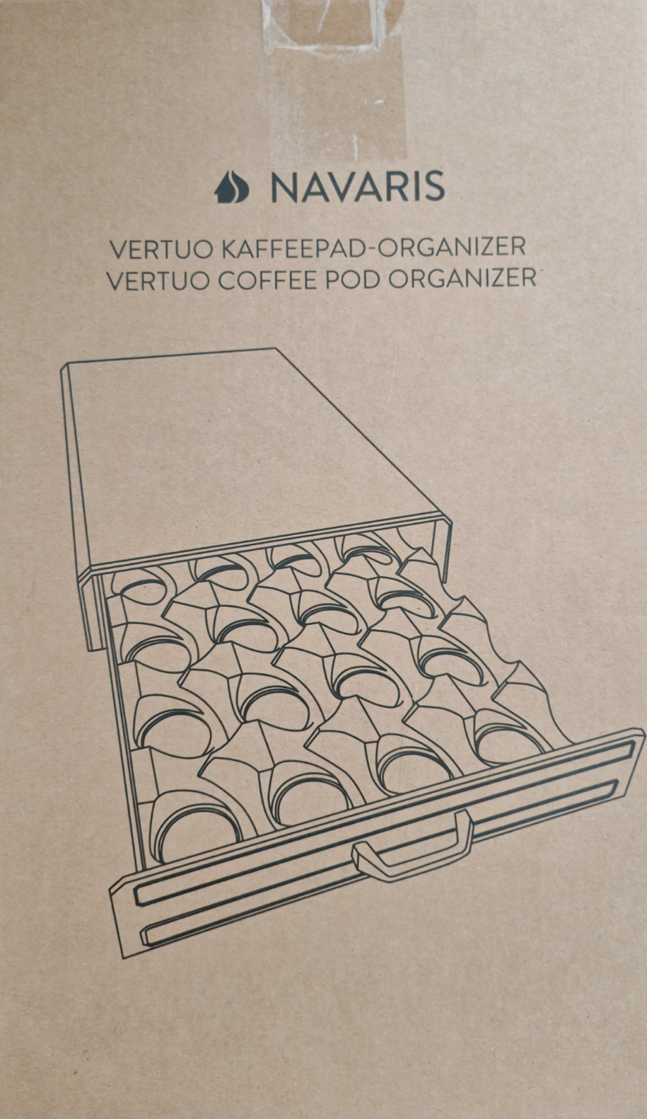 Navaris Kapselhalter für 50 Nespresso Kapseln Kapselspender Schublade Schwarz B6