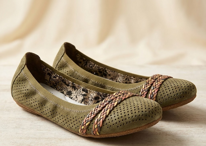 Rieker Antistress Ballerinas, Damen, Größe 36 Olivgrün