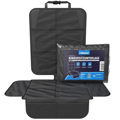 STONE REEF Kindersitzunterlage Autositz Sitzschoner ISOFIX Schwarz Schutzmatt A9