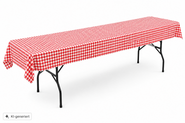 Jemidi Tischdecke 90x240 cm Rot Weiß Karo Kariert Tafeldecke Esstisch Küche C2