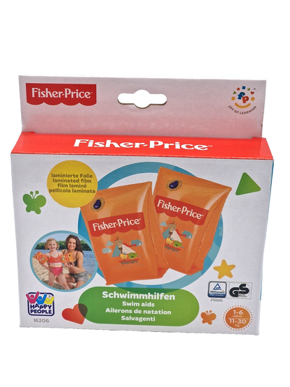 Fisher-Price Schwimmflügel Kinder 1–6 Jahre Orange Schwimmhilfe Wasserflügel D4