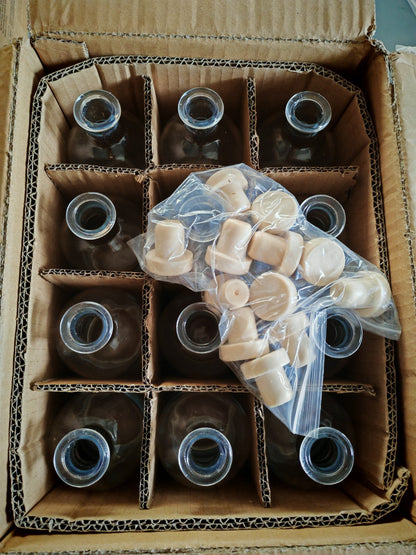 Casavetro Apothekerflaschen 12x 250ml Glasflaschen Vorratsflaschen Set HO-A18