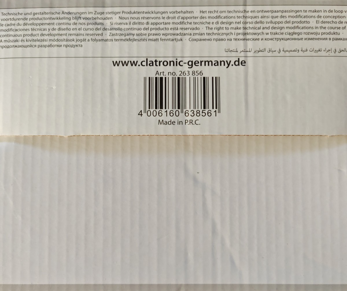 Clatronic DB 3704 Dampfbügeleisen 2200W Edelstahlsohle Dampfbügeleisen Weiß C-06
