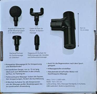 Mini-Muskel Massagepistole, Gesundheit, Verspannung, Massagegerät