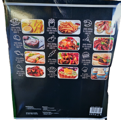 DMS Retro Heißluftfritteuse 3,5L 1400W Rosa Airfryer Fettarm HFR-35R C-06