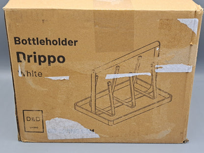 Bottle Holder Drippo Weiß, Flaschenhalter, Abtropfhalter