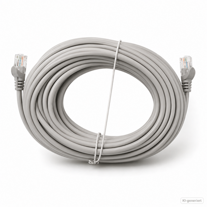 Hama CAT 5e Netzwerkkabel 15m LAN Ethernet RJ45 Patchkabel UTP Grau 46746 A2