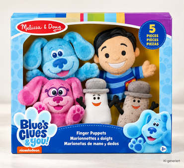 Melissa & Doug Blue's Clues & You Handpuppen Fingerpuppen 5-tlg. 33013 D5