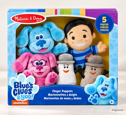 Melissa & Doug Blue's Clues & You Handpuppen Fingerpuppen 5-tlg. 33013 D5