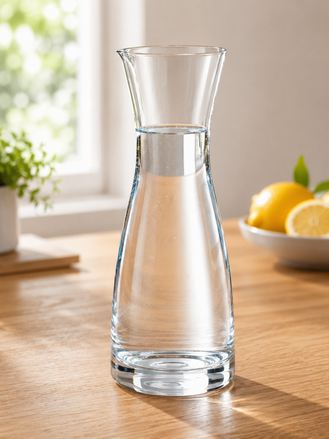 City to Cottage Glaskaraffe 26 cm Wasserkaraffe Karaffe Glas Ø7 cm B6