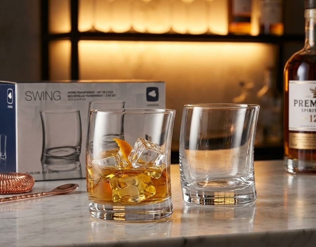 Leonardo SWING 2er Set Gläser 35,5cl Trinkgläser klar transparent Glas