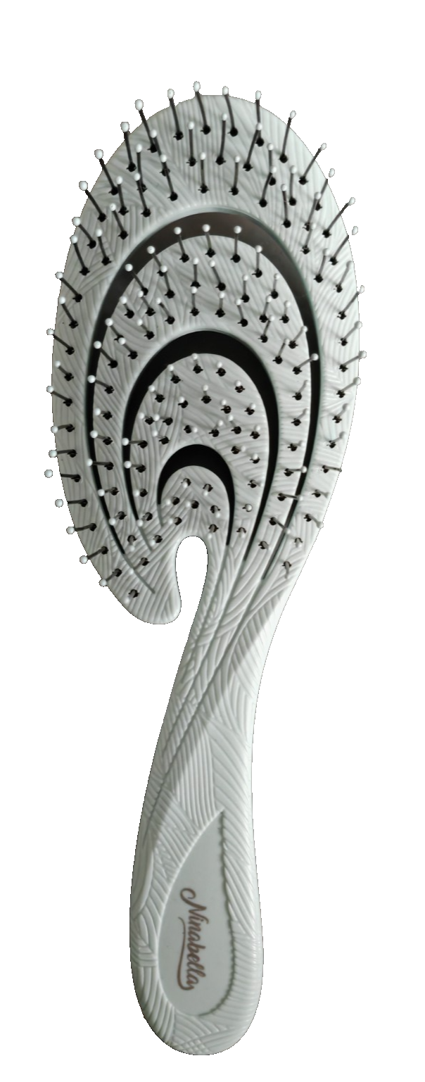Ninabella Bio Haarbürste Entwirrbürste Spiral Detangler Mintgrün Recycelt C2
