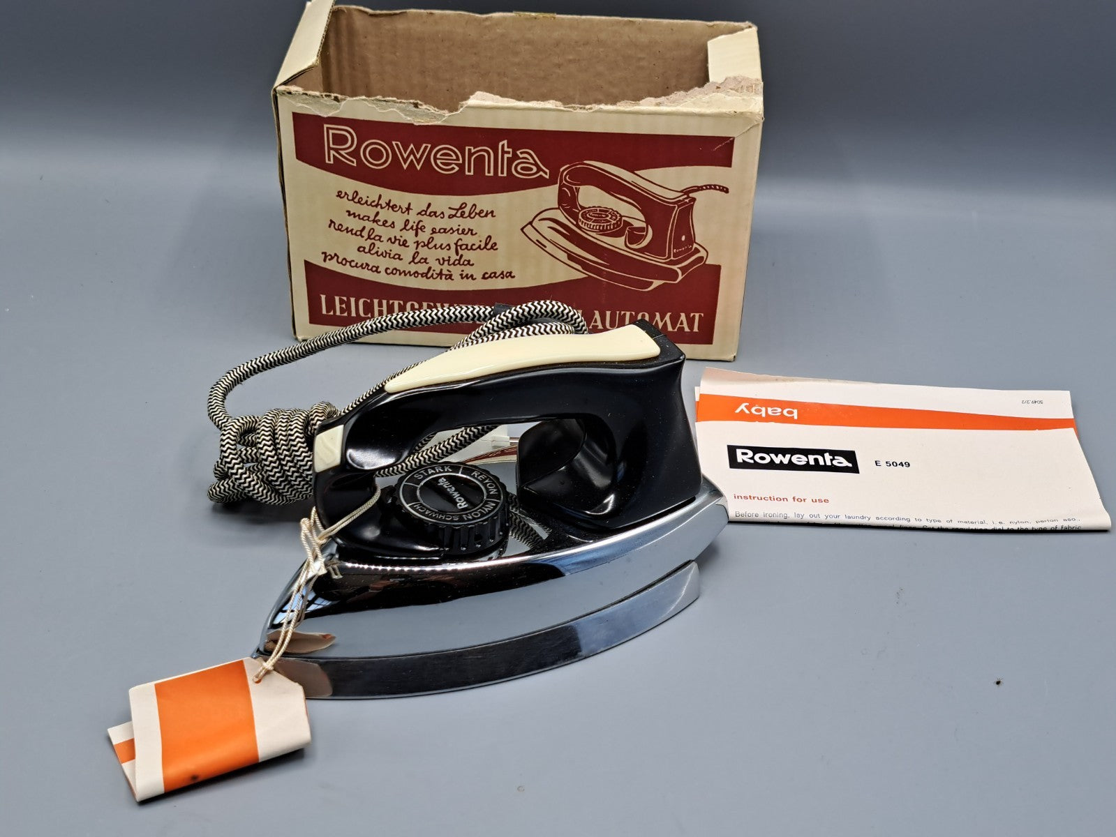 Vintage Rowenta E5049 Bügeleisen