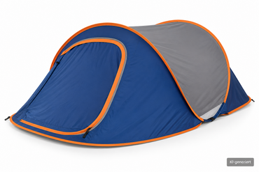 Cape Cod Pop Up Zelt 2 Personen Wurfzelt Campingzelt 255x155x105 cm Blau E3