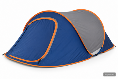 Cape Cod Pop Up Zelt 2 Personen Wurfzelt Campingzelt 255x155x105 cm Blau E3