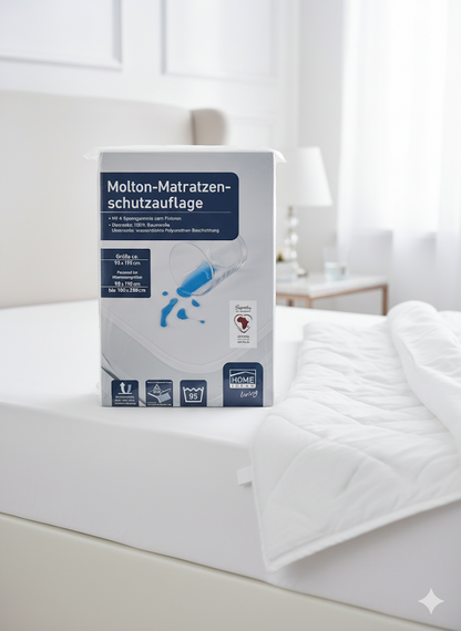 HOME IDEAS Molton Matratzenschoner 90x190–100x200 cm Wasserdicht Baumwolle E5