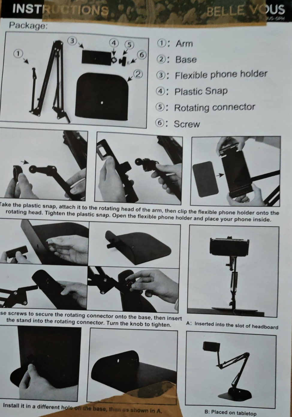 Belle Vous MagSafe Handyhalter Bett Halterung Smartphone Ständer flexibel A8