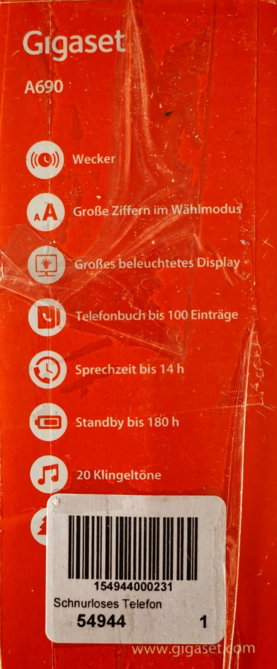 Gigaset A690 Schnurlostelefon DECT Telefon Freisprechen Anrufbeantworter A08