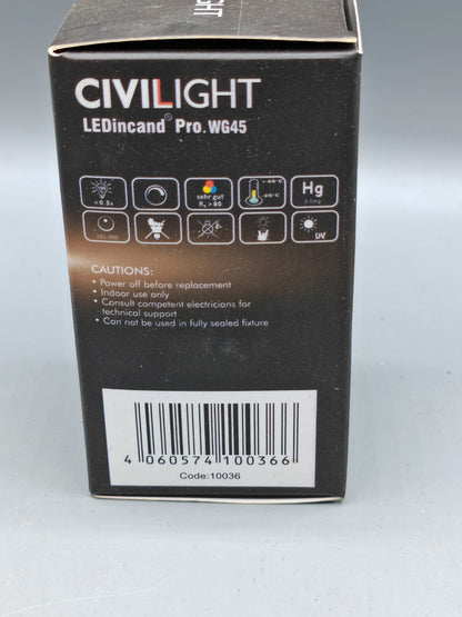 Civilight LEDincand Pro WG45, 40W, 400 Lumen, 2700K