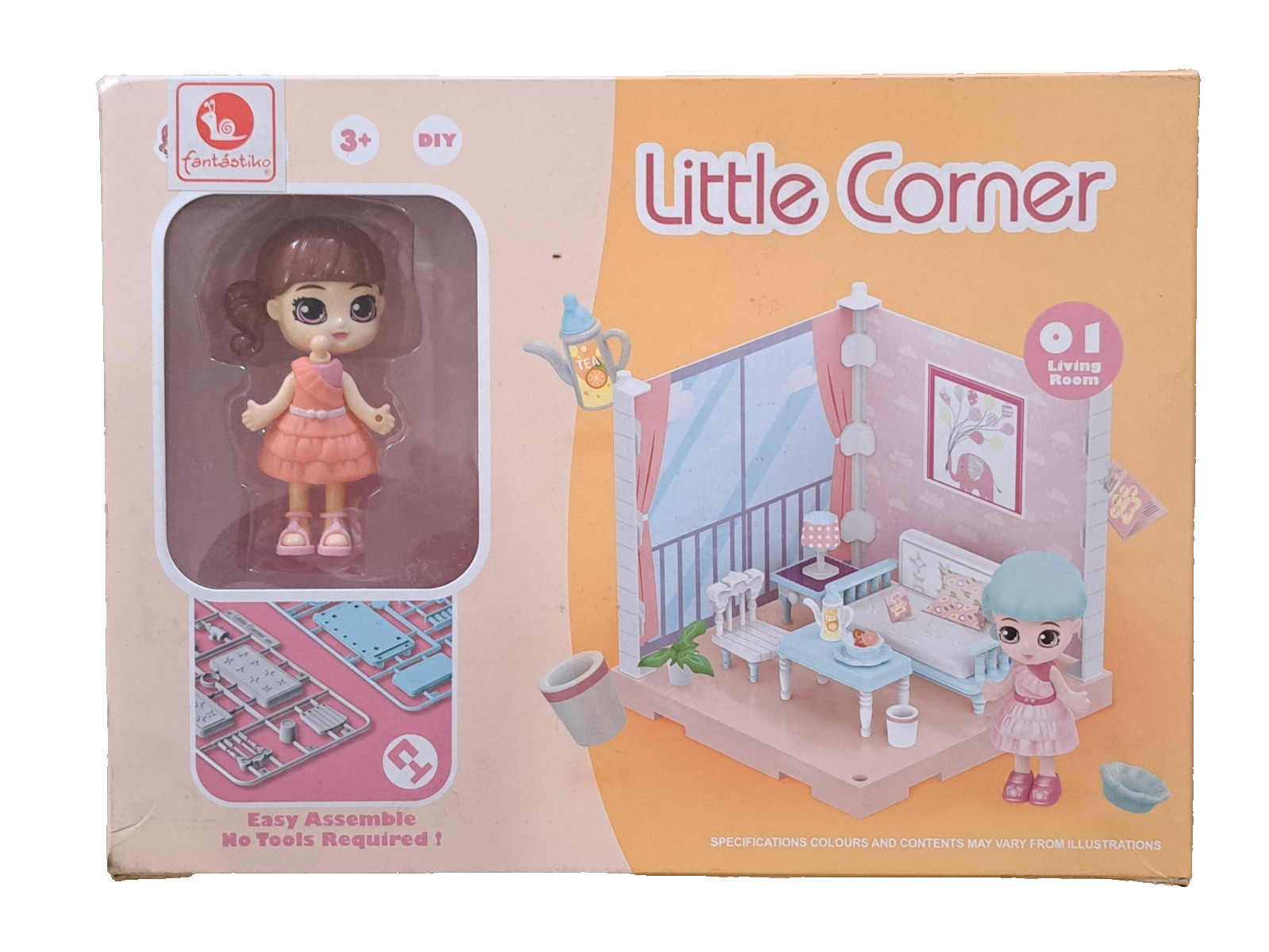 Fantastico Little Corner 01 Living Room Puppenhaus Miniatur Bausatz DIY Möbel D4