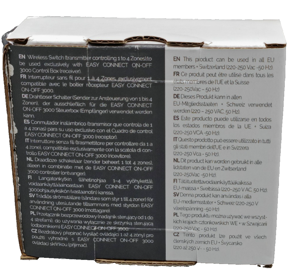 Easy Connect 67170 Funk Schalter 1-4 Zonen Gartenbeleuchtung Wireless Switch A34