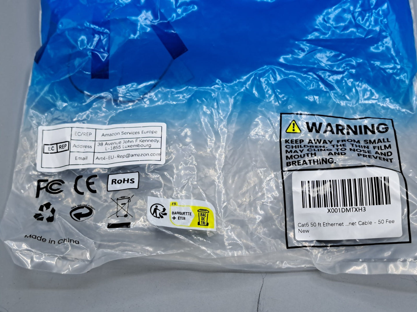 Cat6 Netzwerkkabel 15 Meter, Schwarz