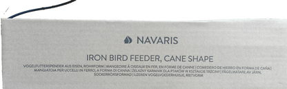 Navaris Vogelfutterspender Eisen Rot Futterstation Wildvögel Garten Schilff HA2