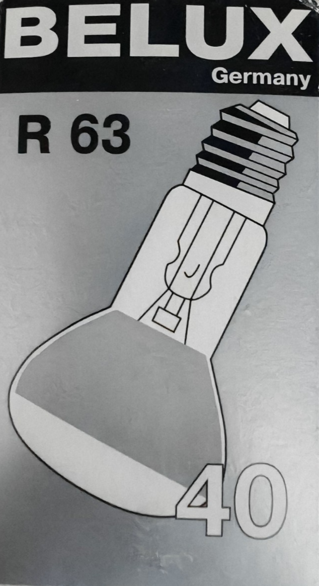 BELUX R63 Reflektorlampe 40W E27 230-240V Glühbirne Reflektor Glühlampe HA34