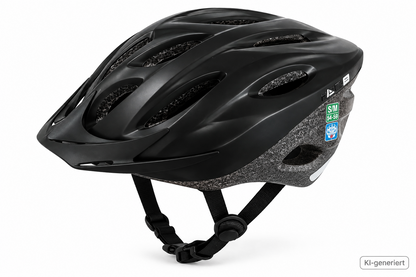 FISCHER Fahrradhelm S/M 54-59 cm Schwarz MTB Radhelm verstellbar GS E2