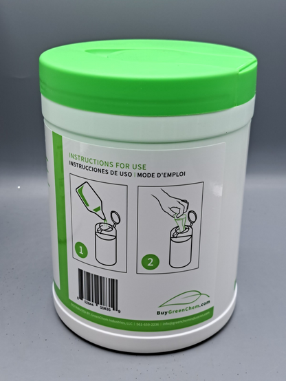 GreenWipe Trockenwischsystem für Lösungsmittel, 12,7 x 20,3 x 200 Blatt, tragbar