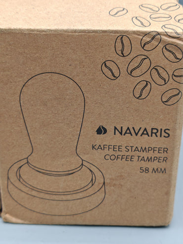 Espresso Tamper 58mm Kaffeestampfer aus Edelstahl