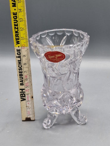 Anna-Hütte, Antiquität, Glasvase, Hochwertig, Sammler, Dekoration, 11cm hoch