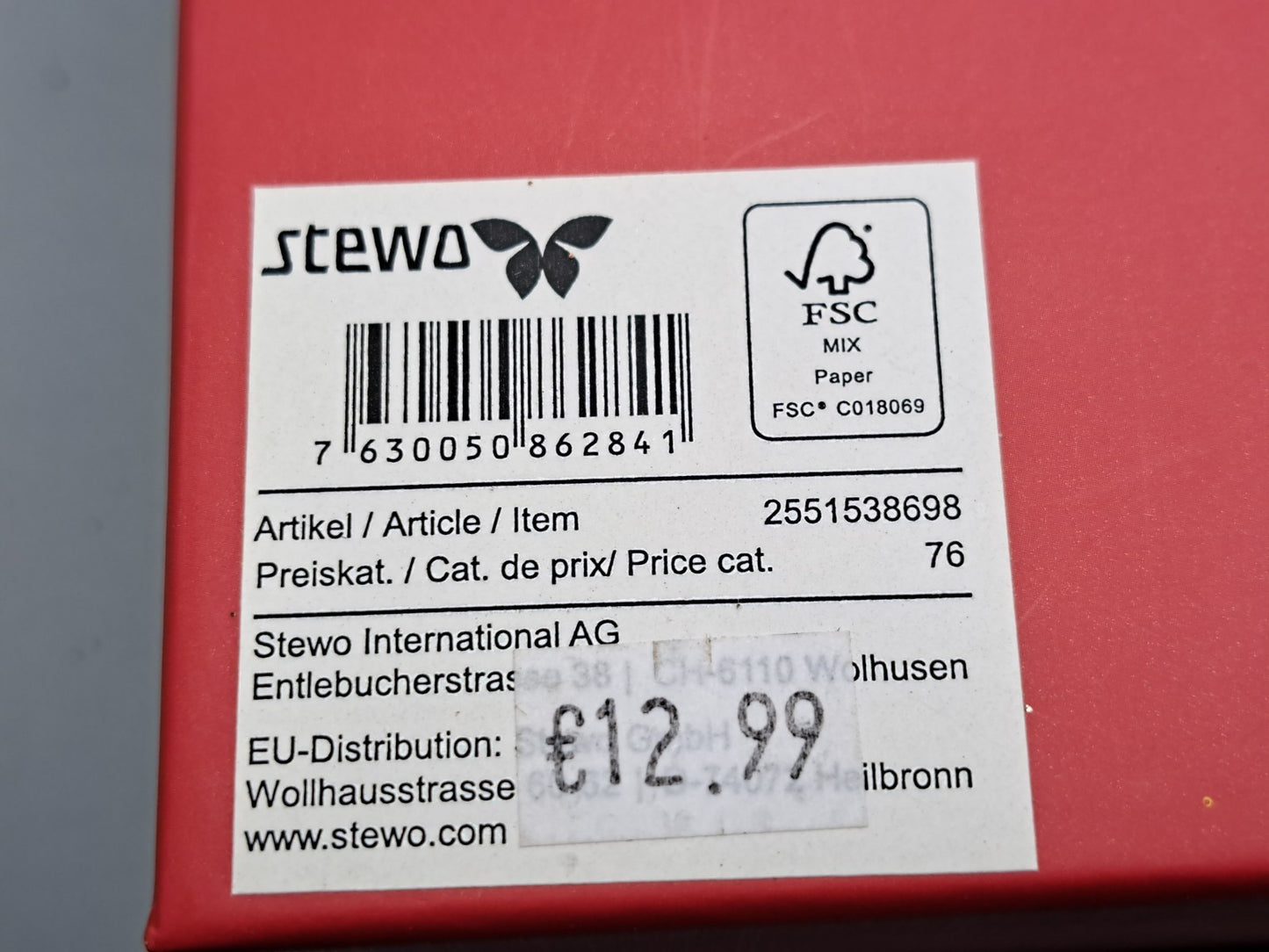 Stewo Geschenkbox 24x17cm  Weihnachten