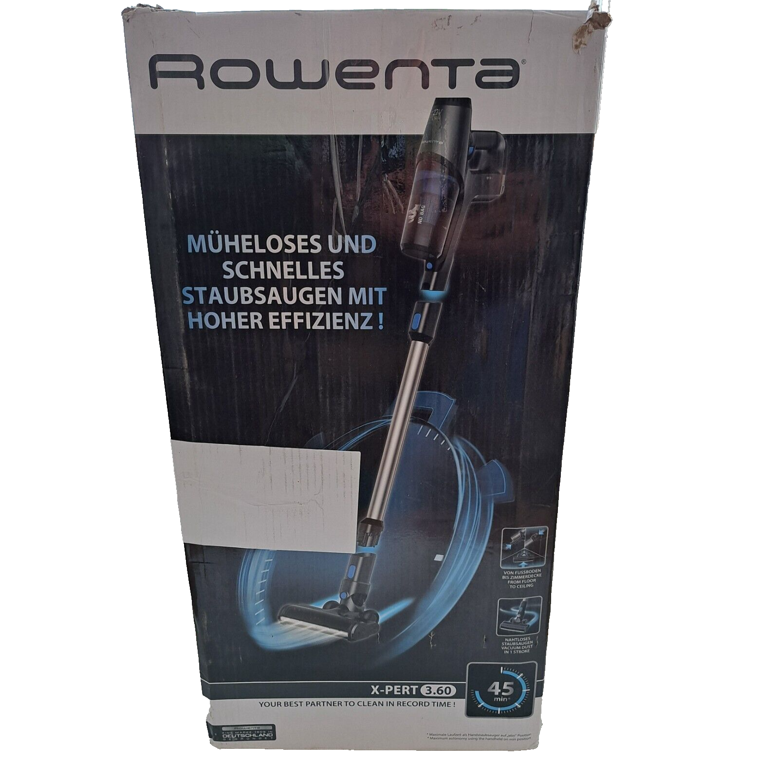 Rowenta X-Pert 3.60, Akkustaubsauer, Ohne Akku