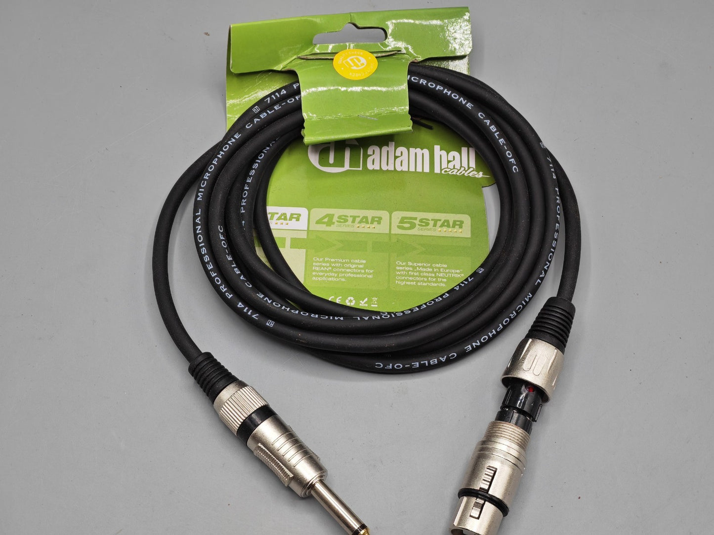 Adam Hall Cables Mikrofonkabel XLR Female, 3 Meter, 6.3 mm