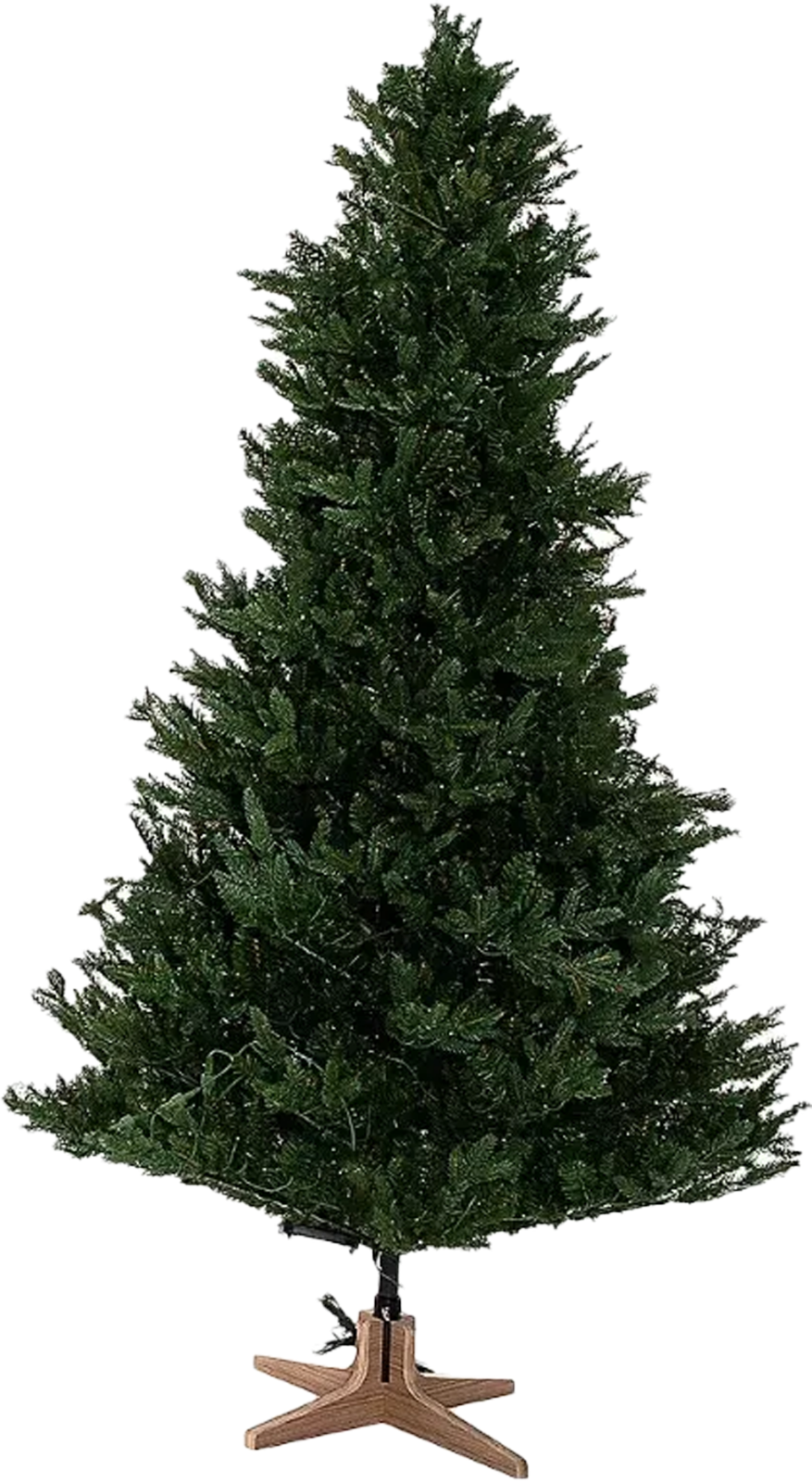 LUMIDA Xmas Deluxe Weihnachtsbaum Ständer in Holz-Optik Aufbewahrungstasche & FB