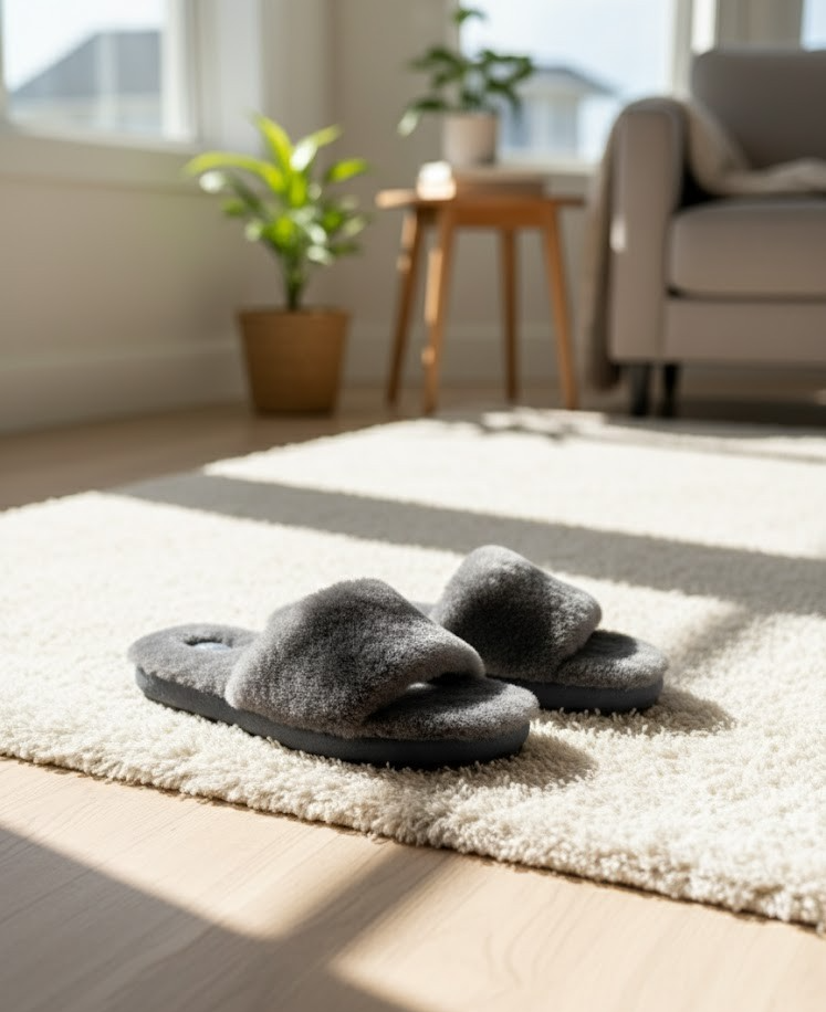 EMU Australia Damen Hausschuh McKay Anthrazit Weiche Innensohle Gr. 38 ✅