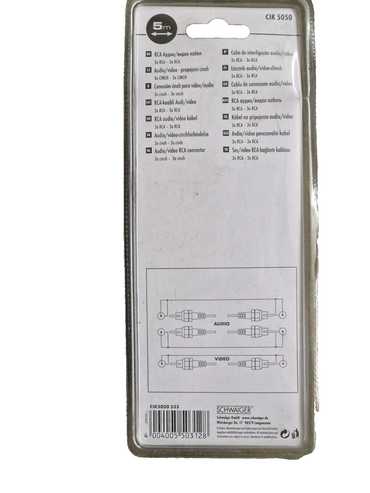 Schwaiger CIK5050 Cinch Audio Video Verbindungskabel 5m