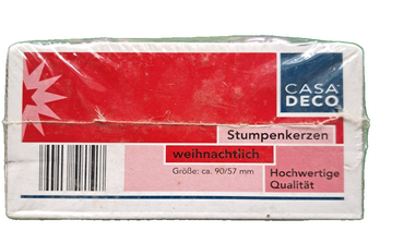 Casa Deko, 2 Stumpenkerzen, Lila