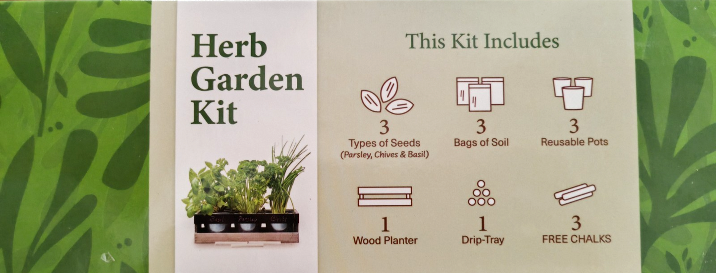 Viridescent Herb Garden Kit Kräutergarten Anzuchtset Kräuter Set Indoor B6
