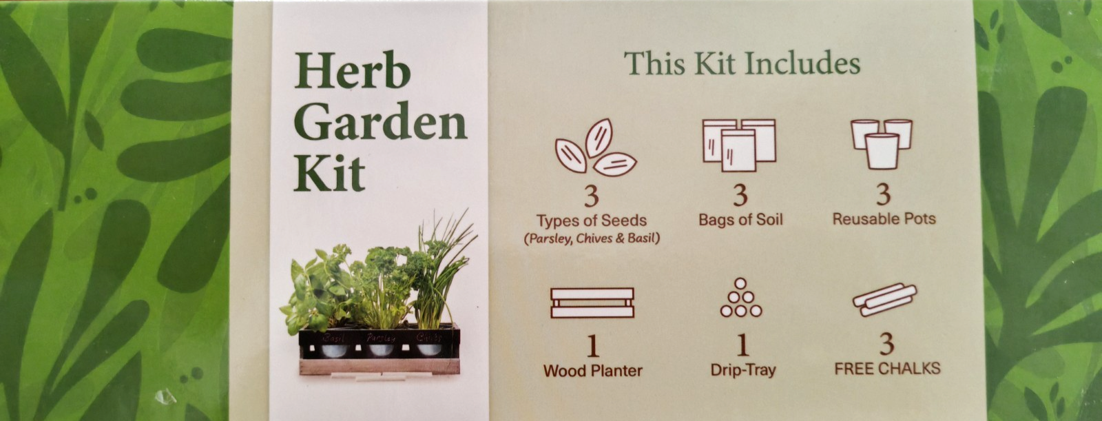 Viridescent Herb Garden Kit Kräutergarten Anzuchtset Kräuter Set Indoor B6