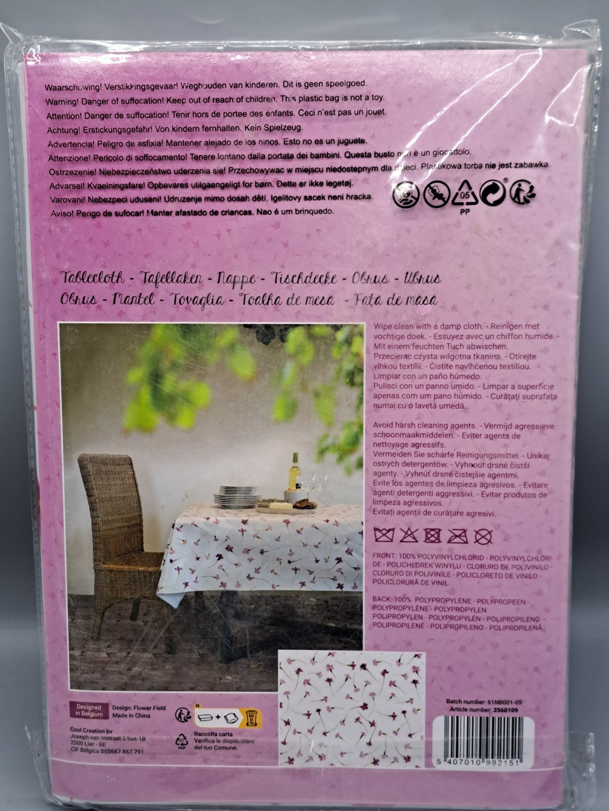 Tischdecke Easy wipe clean 140x250 cm