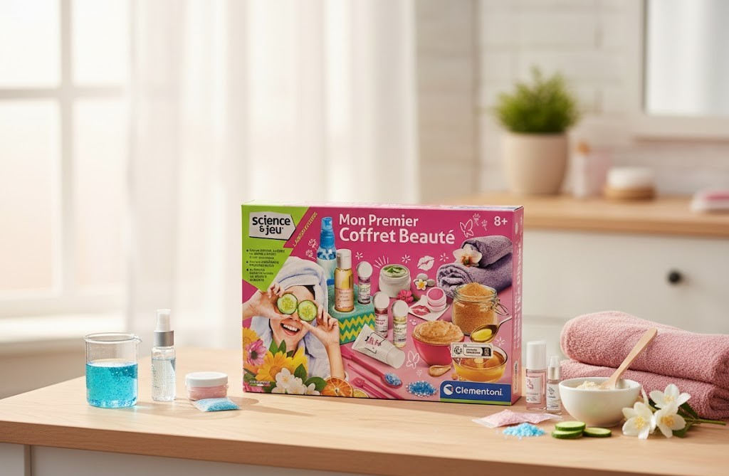 Clementoni 52348 Science & Jeu Beauty Kosmetik Labor Set Kinder ab 8 Jahre  D5