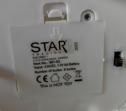 STAR Trading LED Schneemann 35 cm Weihnachtsdeko Beleuchtet Batteriebetrieb C5