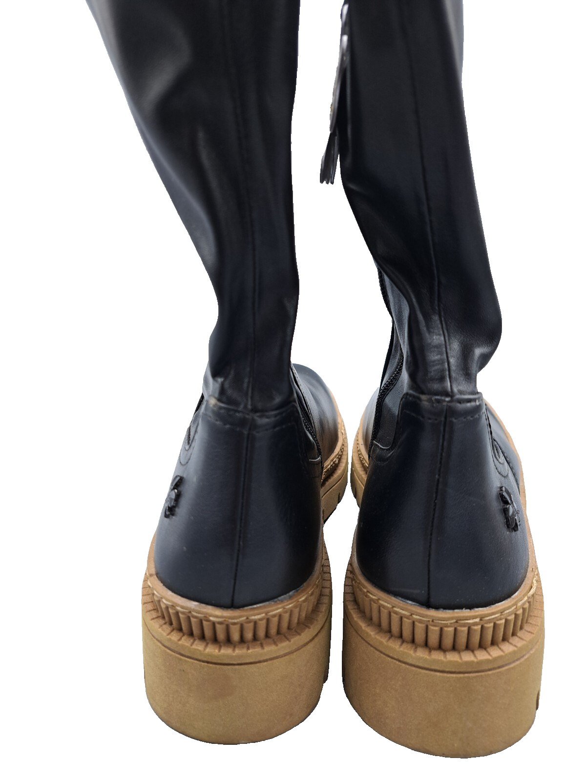 Marco Tozzi by Guido Maria Kretschmer Damen Stiefel Schwarz Gr. 38 Plateau