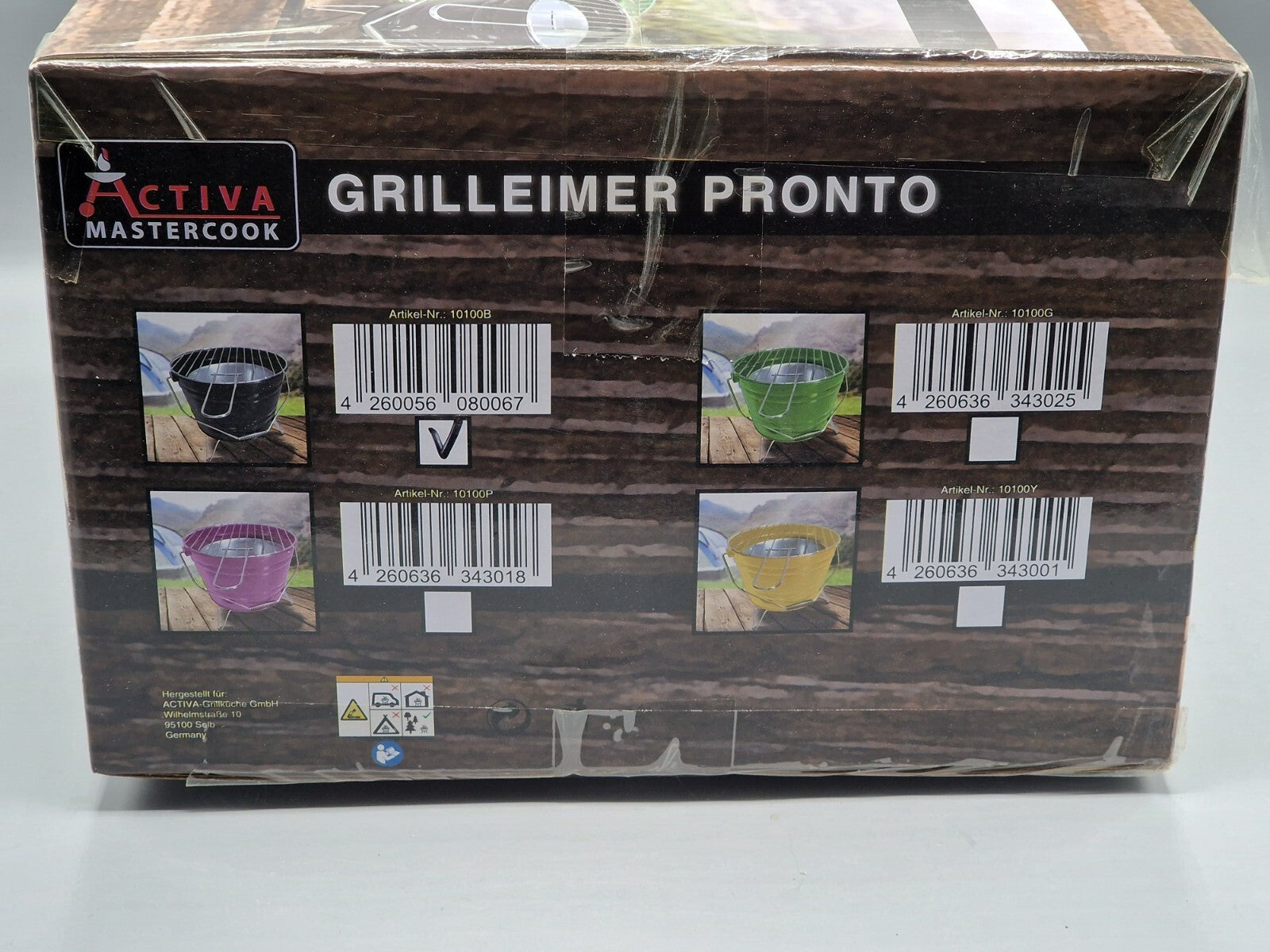 Activa Mastercook Grilleimer Pronto Schwarz