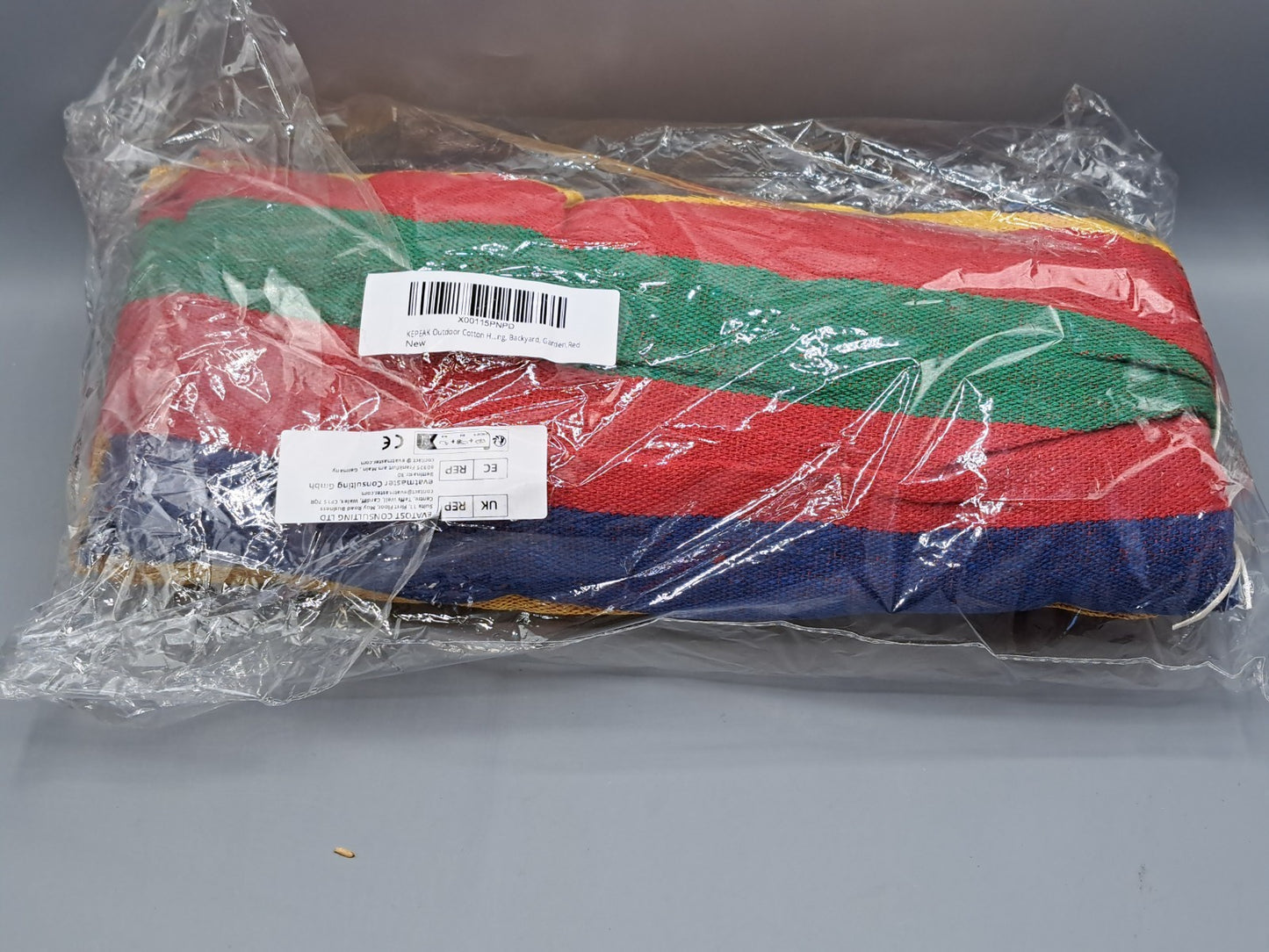 Kepeak Outdoor Hängematte Baumwolle 2,8x1,4 m Gartenschaukel Camping