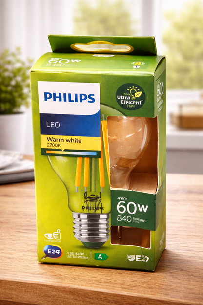 Philips LED Birne E27 – 840 lm warmweiß 60W Ersatz
