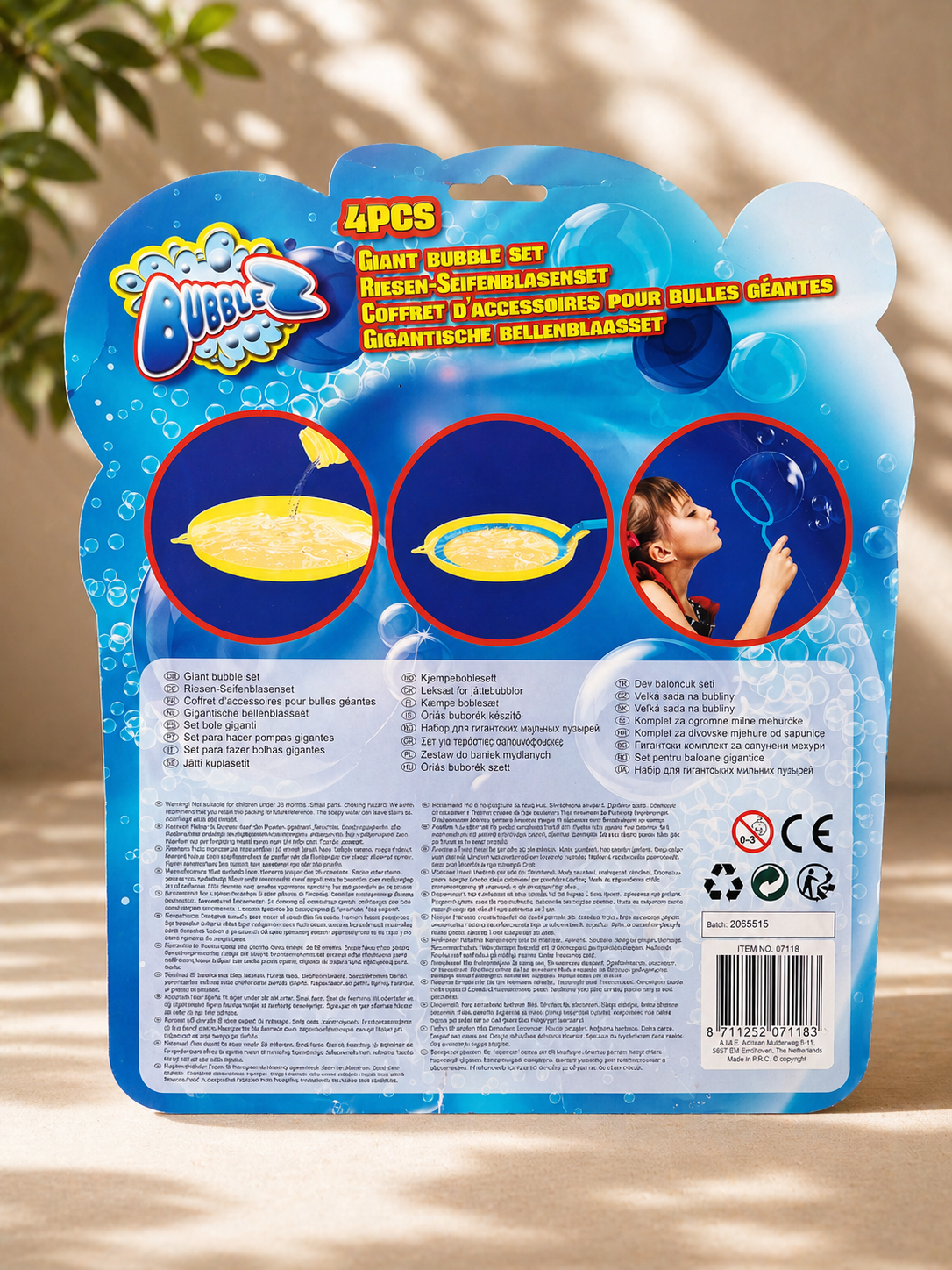 Bubblez Riesen Seifenblasen Set 4-teilig XXL Seifenblasen Kinder Spiel